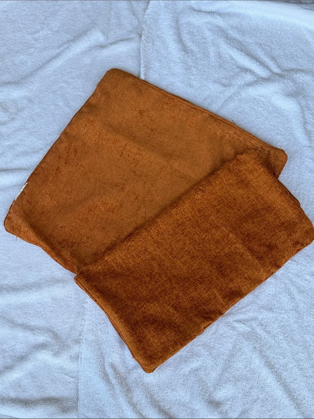 19X19 Rust Orange Velvet Pillow Covers - Set of 2